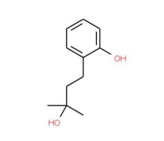 2-(3-Hydroxy-3-methylbutyl)phenol (CAS 4167-73-1) - chemical structure image