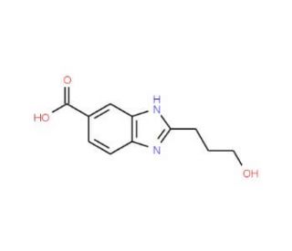2-(3-Hydroxy-propyl)-1H-benzoimidazole-5-carboxylic acid - chemical structure image