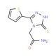 2-(3-mercapto-5-thien-2-yl-4H-1,2,4-triazol-4-yl)acetamide - chemical structure image