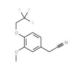 2-[3-methoxy-4-(2,2,2-trifluoroethoxy)phenyl]acetonitrile - chemical structure image