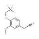 2-[3-methoxy-4-(2,2,2-trifluoroethoxy)phenyl]acetonitrile - chemical structure image