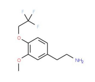 2-[3-methoxy-4-(2,2,2-trifluoroethoxy)phenyl]ethanamine - chemical structure image