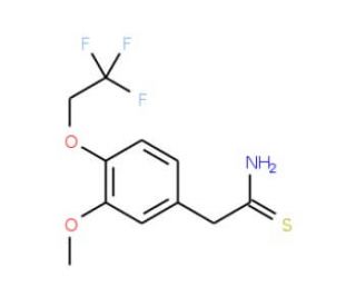 2-[3-methoxy-4-(2,2,2-trifluoroethoxy)phenyl]ethanethioamide - chemical structure image