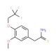 2-[3-methoxy-4-(2,2,2-trifluoroethoxy)phenyl]ethanethioamide - chemical structure image