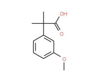 2-(3-Methoxyphenyl)-2-methylpropanoic acid (CAS 17653-94-0) - chemical structure image
