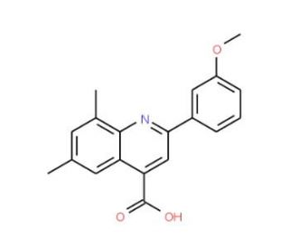 2-(3-Methoxyphenyl)-6,8-dimethylquinoline-4-carboxylic acid - chemical structure image
