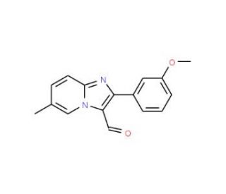 2-(3-Methoxyphenyl)-6-methylimidazo-[1,2-a]pyridine-3-carbaldehyde - chemical structure image