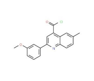 2-(3-methoxyphenyl)-6-methylquinoline-4-carbonyl chloride - chemical structure image