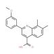 2-(3-methoxyphenyl)-7,8-dimethylquinoline-4-carboxylic acid - chemical structure image