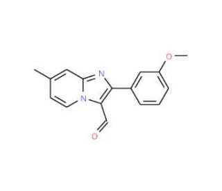 2-(3-Methoxyphenyl)-7-methylimidazo-[1,2-a]pyridine-3-carbaldehyde - chemical structure image