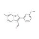 2-(3-Methoxyphenyl)-7-methylimidazo-[1,2-a]pyridine-3-carbaldehyde - chemical structure image
