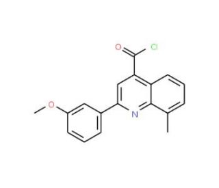 2-(3-methoxyphenyl)-8-methylquinoline-4-carbonyl chloride - chemical structure image