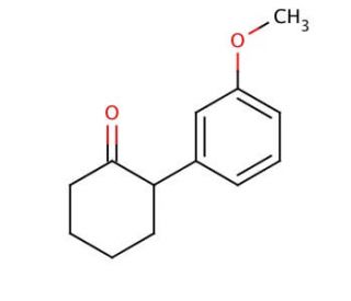 2-(3-Methoxyphenyl)cyclohexanone (CAS 15547-89-4) - chemical structure image