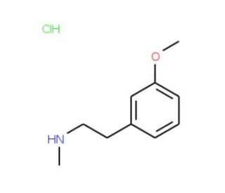 [2-(3-Methoxyphenyl)ethyl]methylamine HCl (CAS 53102-69-5) - chemical structure image