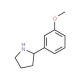 2-(3-methoxyphenyl)pyrrolidine (CAS 103861-77-4) - chemical structure image
