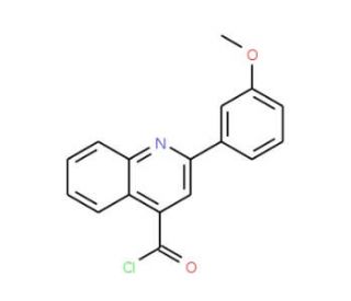 2-(3-methoxyphenyl)quinoline-4-carbonyl chloride - chemical structure image