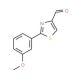 2-(3-Methoxyphenyl)thiazole-4-carbaldehyde (CAS 749902-11-2) - chemical structure image