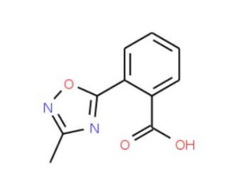2-(3-Methyl-1,2,4-oxadiazol-5-yl)benzoic acid (CAS 475105-77-2) - chemical structure image