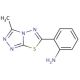 2-(3-Methyl-[1,2,4]triazolo[3,4-b][1,3,4]-thiadiazol-6-yl)-phenylamine (CAS 712293-71-5) - chemical structure image