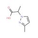 2-(3-Methyl-1H-pyrazol-1-yl)propanoic acid - chemical structure image