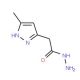 2-(3-methyl-1H-pyrazol-5-yl)acetohydrazide - chemical structure image