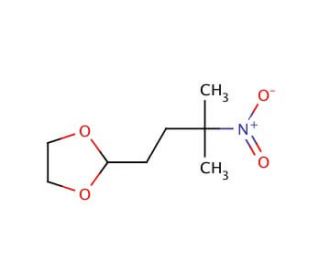 2-(3-Methyl-3-nitrobutyl)-1,3-dioxolane (CAS 57620-56-1) - chemical structure image