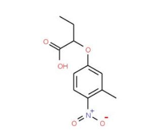 2-(3-Methyl-4-nitrophenoxy)butanoic acid - chemical structure image