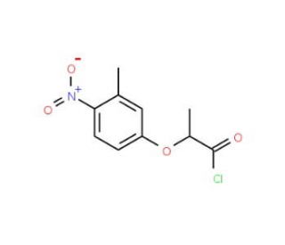 2-(3-methyl-4-nitrophenoxy)propanoyl chloride - chemical structure image