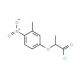 2-(3-methyl-4-nitrophenoxy)propanoyl chloride - chemical structure image