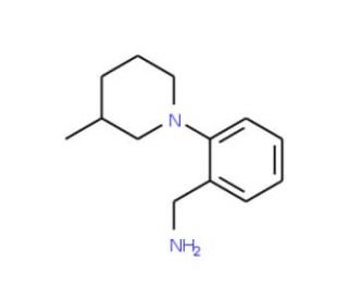 2-(3-Methyl-piperidin-1-yl)-benzylamine - chemical structure image