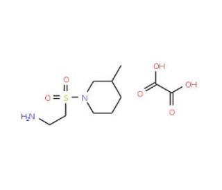 2-(3-Methyl-piperidine-1-sulfonyl)-ethylamineoxalate - chemical structure image