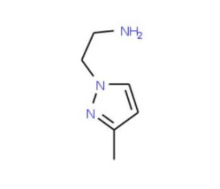 2-(3-Methyl-pyrazol-1-yl)-ethylamine (CAS 62821-90-3) - chemical structure image