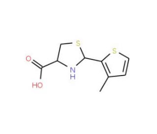 2-(3-Methyl-thiophen-2-yl)-thiazolidine-4-carboxylic acid - chemical structure image