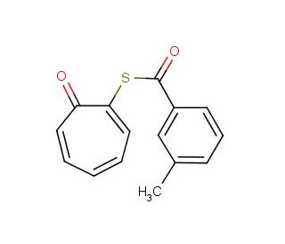 2-(3-methylbenzoylsulfanyl)cyclohepta-2,4,6-trien-1-one - chemical structure image