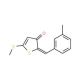2-(3-Methylbenzylidene)-5-(methylthio)thiophen-3(2H)-one - chemical structure image