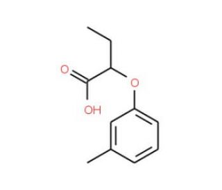 2-(3-Methylphenoxy)butanoic acid (CAS 113104-27-1) - chemical structure image
