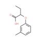 2-(3-Methylphenoxy)butanoic acid (CAS 113104-27-1) - chemical structure image