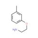 2-(3-methylphenoxy)ethanamine (CAS 6487-99-6) - chemical structure image