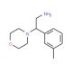 2-(3-methylphenyl)-2-morpholin-4-ylethanamine (CAS 927966-24-3) - chemical structure image