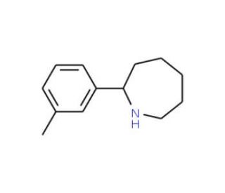 2-(3-Methylphenyl)azepane (CAS 383129-36-0) - chemical structure image