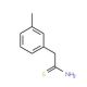 2-(3-methylphenyl)ethanethioamide (CAS 6487-91-8) - chemical structure image