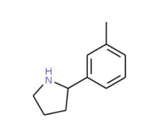 2-(3-Methylphenyl)pyrrolidine (CAS 72216-05-8) - chemical structure image