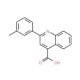 2-(3-Methylphenyl)quinoline-4-carboxylic acid (CAS 20389-04-2) - chemical structure image