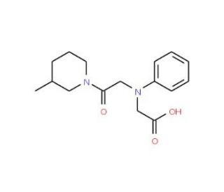 [[2-(3-Methylpiperidin-1-yl)-2-oxoethyl](phenyl)-amino]acetic acid - chemical structure image