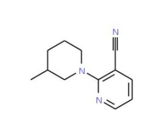 2-(3-Methylpiperidin-1-yl)nicotinonitrile - chemical structure image