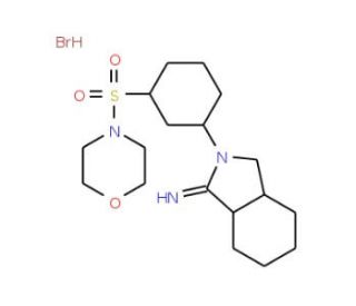 2-[3-(morpholin-4-ylsulfonyl)phenyl]isoindolin-1-imine hydrobromide - chemical structure image