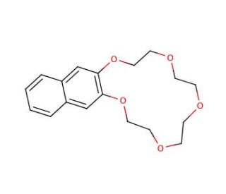2,3-Naphtho-15-crown-5 (CAS 17454-47-6) - chemical structure image