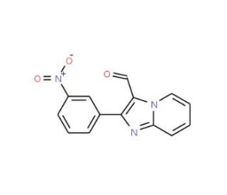 2-(3-Nitro-phenyl)-imidazo[1,2-a]pyridine-3-carboxaldehyde - chemical structure image