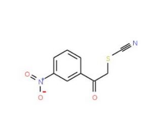 2-(3-Nitrophenyl)-2-oxoethyl thiocyanate (CAS 6097-22-9) - chemical structure image