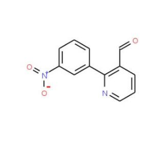 2-(3-Nitrophenyl)nicotinaldehyde - chemical structure image